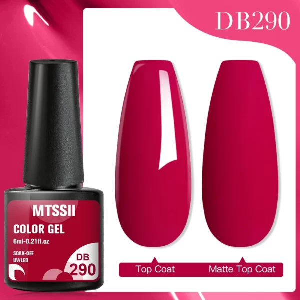 Mtssii 7ml No Wipe Top Base Coat Nail Gel polish Matte Top Coat  Enhancer Varnish Semi Permanent Soak Off UV LED Nail Art Tool - Image 59