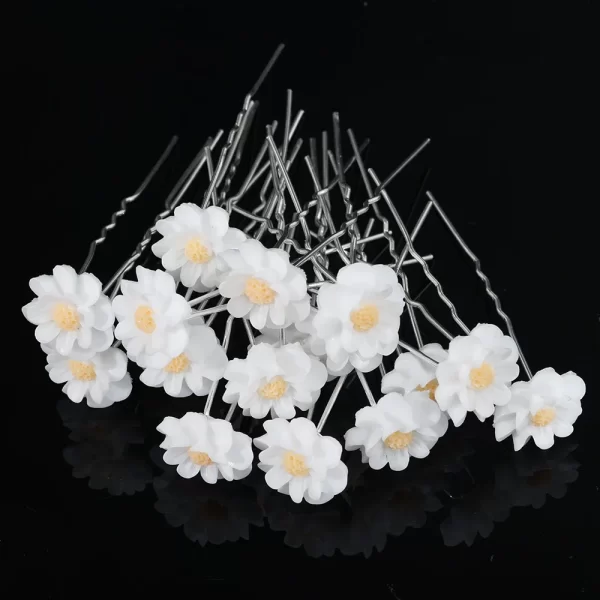 20pcs Pearl Rhinestone Wedding Hair Bridal Accessories Women Pearl Rhinestone U-shaped Pin Metal Barrette Clip Ornaments Jewelry - Image 18
