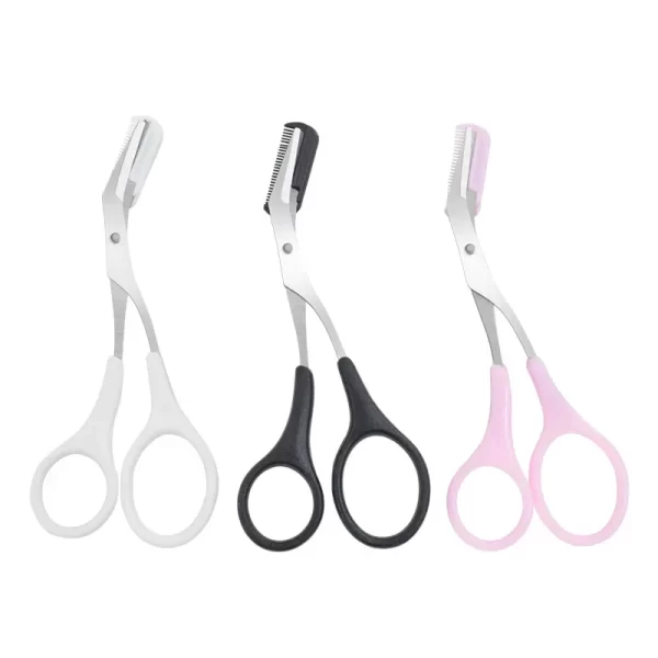 Eyebrow Trimmer Beauty Makeup Tools for Women Eyebrow Remover Eyebrow Scissors with Comb Stainless Steel Face Eyebrows Razor - Image 2