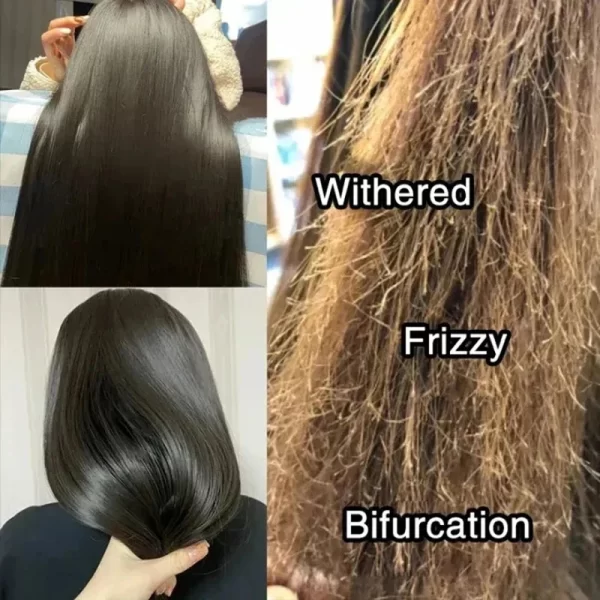 Magical Keratin Hair Mask 5 Seconds Fast Repairing Damaged Frizzy Hair Soft Smooth Shiny Deep Moisturize Straightening Hair Care - Image 3