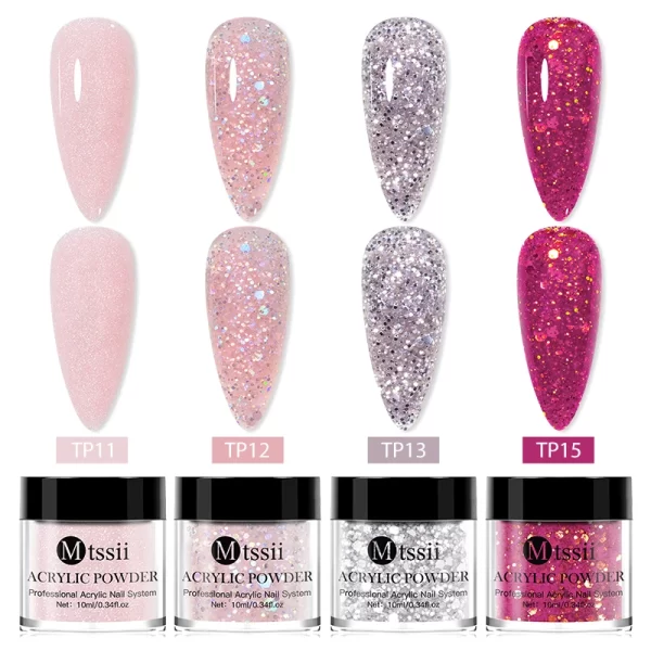 Nail Crystal Powder Kit Acrylic Liquid With Brush Pink White Acrylics For Nails Extension Carving Professional nail equipment - Image 9