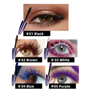 Mascara Long-lasting Waterproof Quick-dry Curl Long Eyelash White Shell 5d Mascara Eye Cosmetics