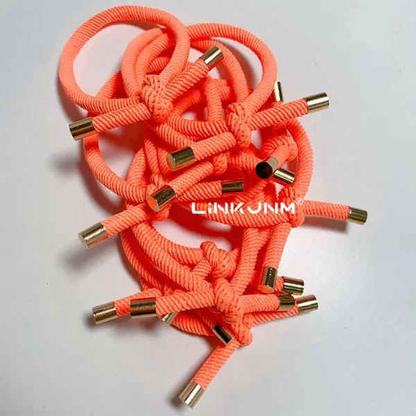10PCS Women Elastic Hair Rubber Bands High Quality Girls Hair Bands Hair Scrunchies Gold Plated  Hair Accessories Hair Gum/Tie - Image 32