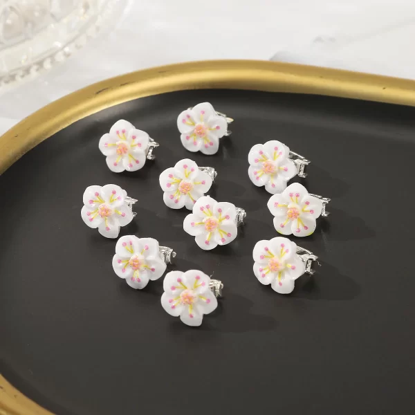 10Pcs Small Flower Hair Clips Butterfly Hair Button Hair Pins Wedding Wing Hair Clips Bridal Halloween Hairpin Hair Accessories - Image 12