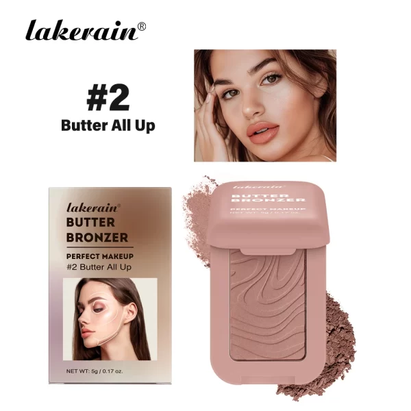 Butter Blush Single Color Matte Natural Cheek Tint Waterproof Face Contouring Cosmetics Blush Powder Face Soft Female Makeup - Image 8