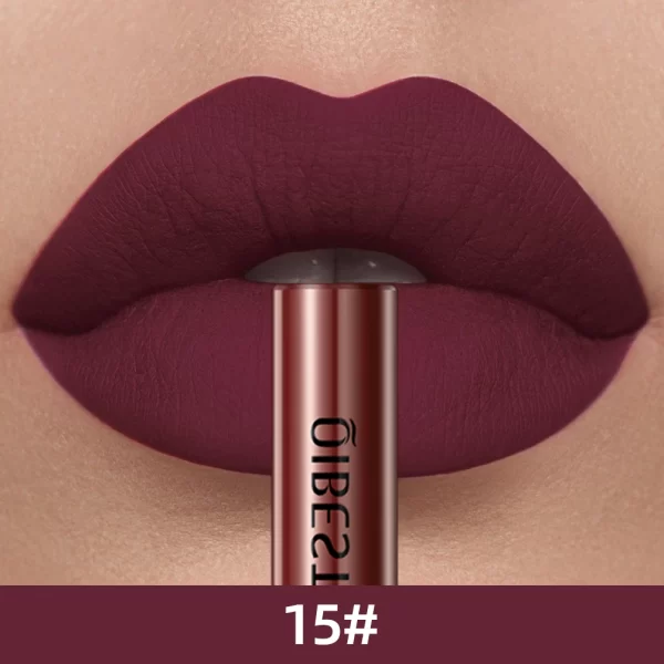 QIBEST Matte Liquid Lipstick Waterproof Long Lasting Velvet Mate Nude Red Lip Gloss Lint Tube Makeup Cosmetic Lipsticks Lipgloss - Image 16
