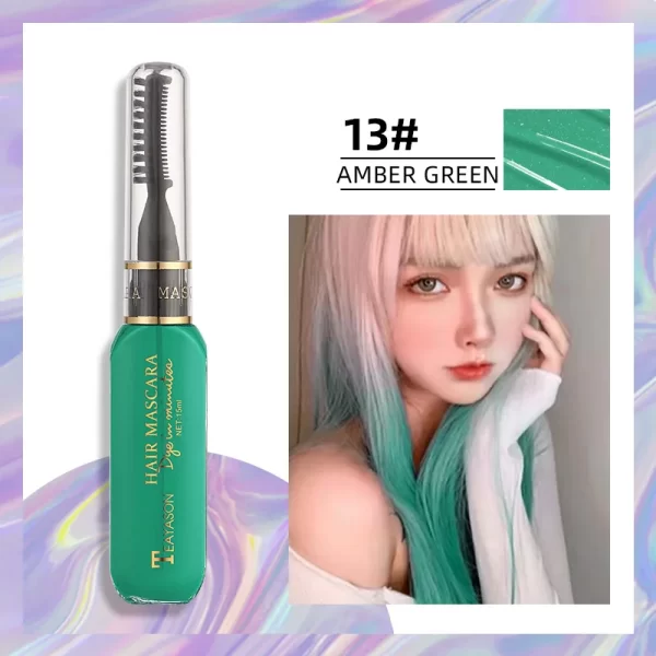 13 Colors Disposable Hair Dye Mascara Convenient Time-saving White Blue Dye Color Pick Dye Color Multi-color Makeup Cosmetics - Image 16