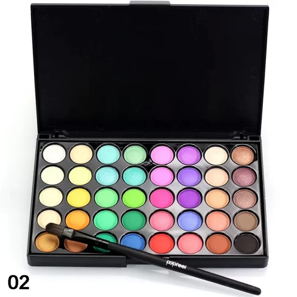 40 Colors Matte Eyeshadow Pallete Make Up Earth Palette EyeShadow Makeup Glitter Waterproof Lasting Makeup Add Eye Shadow Brush - Image 11