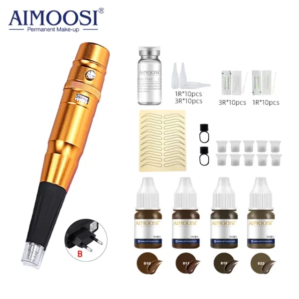Tattoo Kits Equipment Eyebrow Pigment Set Eyeliner Lip Bleaching All-In-One Machine for New Scholar Practice Tattoo Supplies - Image 7