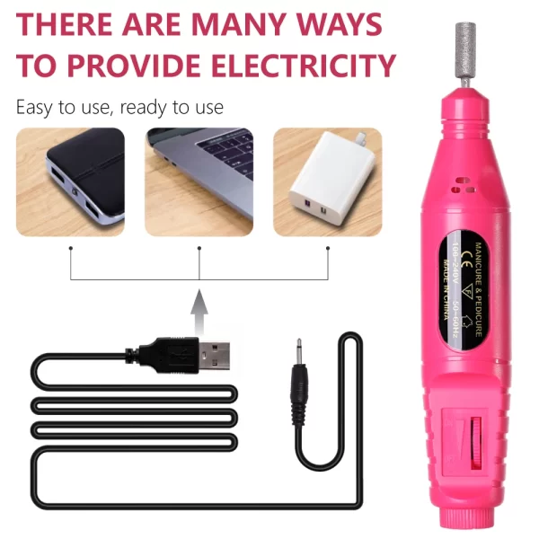 Professional Electric Nail Drill Machine Manicure Tools Pedicure Drill Set Portable Nail File Nail Drill Equipment - Image 6