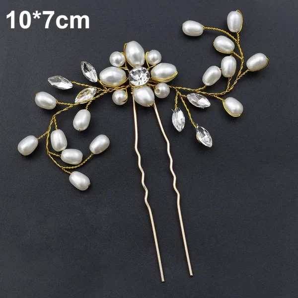 Silver Color Pearl Rhinestone Wedding Hair Combs Hair Accessories for Women Accessories Hair Ornaments Jewelry Bridal Headpiece - Image 7