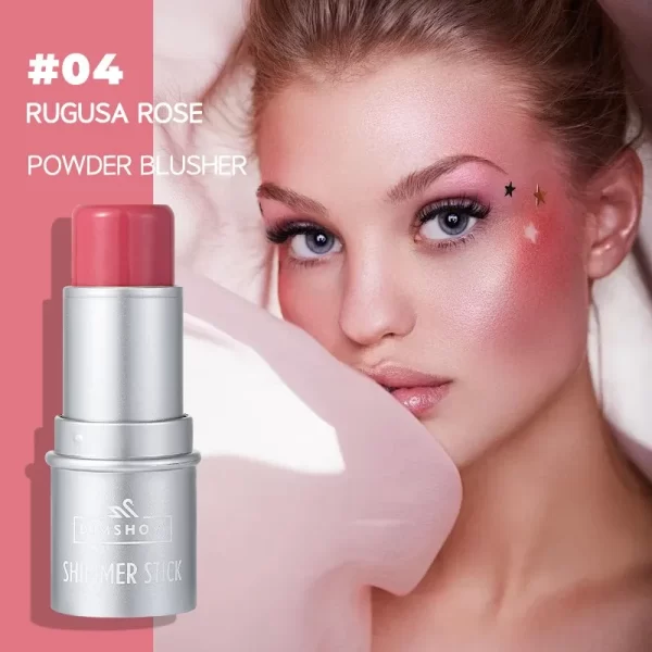 Face Brown Contouring Bronzer Stick Multifunctional Highlighter Blush Silkworm Brightening Sculpt Facial Outline Shadow Cosmetic - Image 8