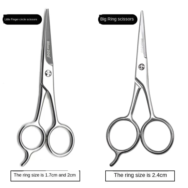 Big Ring Scissors Nose Hair Beard Beard Eyebrow Stainless Steel Beauty Scissor Silver Color Gift for Father - Image 6