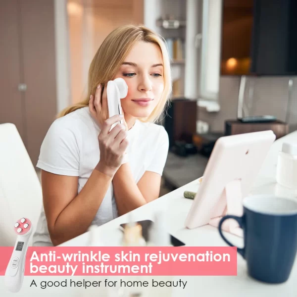 5 Colors RF Radio Frequency Facial LED Photon Beauty Device Face Wrinkle Removal Lifting Tighten Skin Care Machine - Image 3