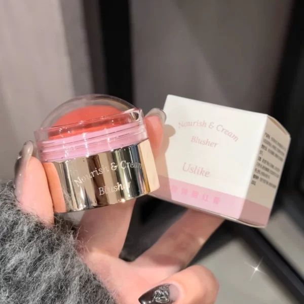 Creamy Purple Blush Stick Soft Face Blusher Cream Korean Make Up Peach Pink Cheek Tint Brightening Contouring Shadow Cosmetics - Image 6
