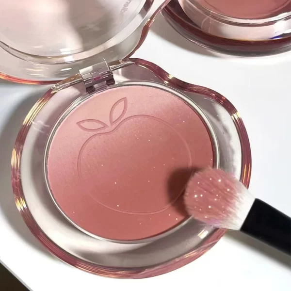 Peach Pink Blusher Matte Purple Cheek Tint Blush Makeup Lasting Brighten Facial Silky Smoothness Rouge Powder Palette Cosmetics - Image 2