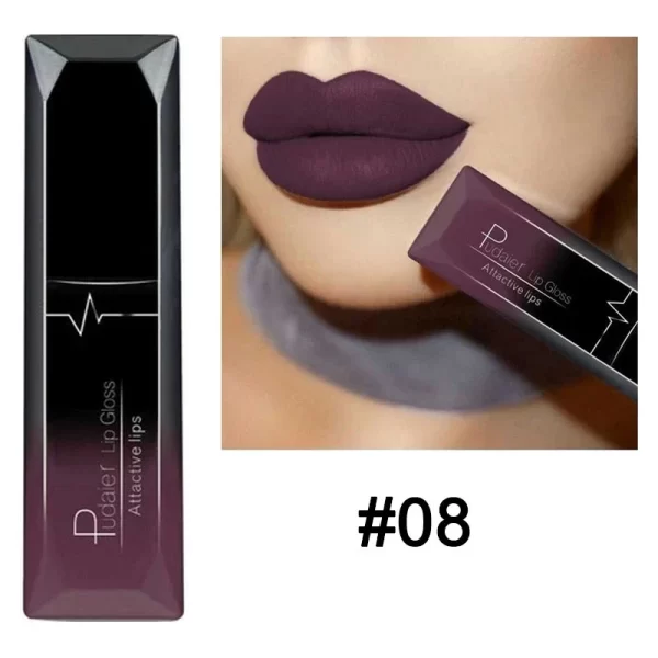 Waterproof Nude Matte Velvet Glossy Lip Gloss Lipstick Lip Balm Sexy Red Lip Tint 21 Colors Women Fashion Makeup Christmas Gifts - Image 17