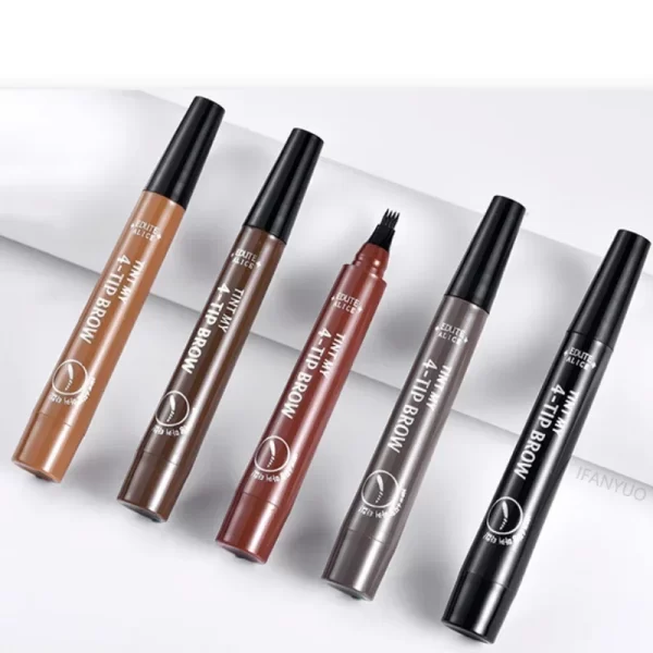 Microblading Eyebrow Pen Waterproof Fork Tip Eyebrow Tattoo Pencil Long Lasting Professional Fine Sketch Liquid Eye Brow Pencil - Image 5