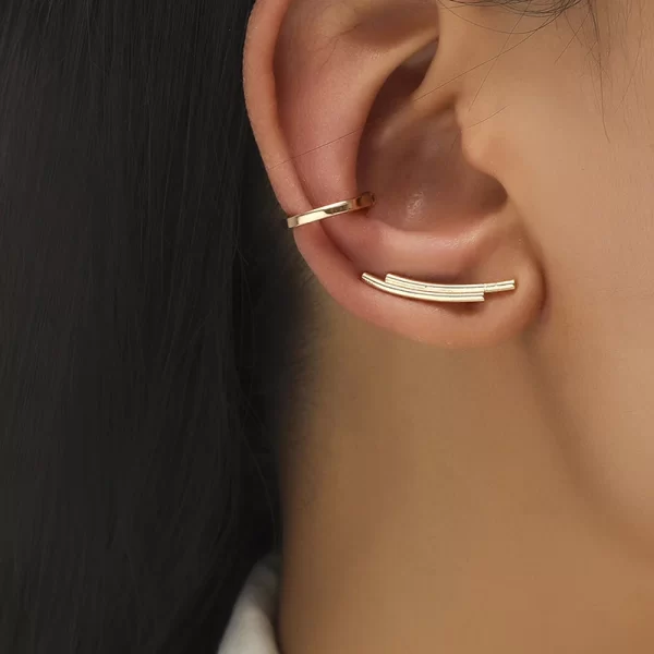 Cartilage Conch Fake Without Piercing Cuff Earring Earcuff Wrap Rock No Women Crystal Clip Ear Adjustable - Image 18