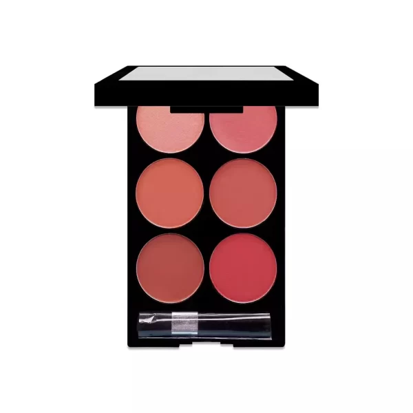 6 Colors Blush Contour Compact Makeup Delicate Skin-Friendly Brightening Skin Color Highlight Matte Contour Highlighter Palette - Image 6