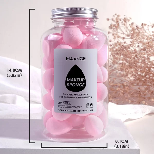 MAANGE 50pcs/Box Small Mini Beauty Blender Cosmetic Makeup Sponge for Face Water Air Cushion BB Cream Makeup Tools Sponge Egg - Image 6