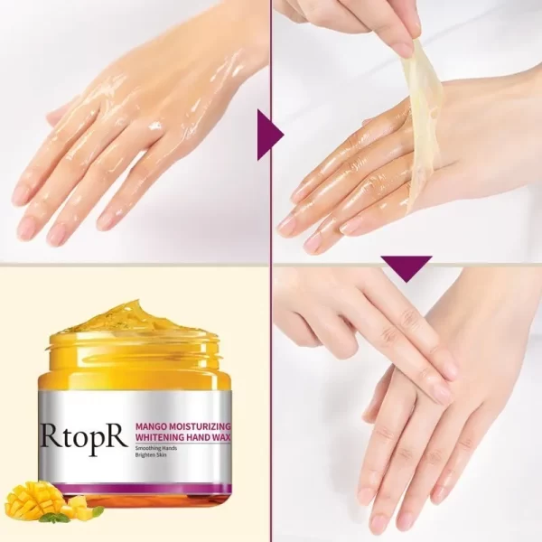 Mango Whitening Hands Mask Wax Moisturizing Repair Exfoliating Calluses Filming Anti-Aging Skin Cream For Women Beauty Health - Image 6