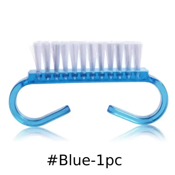 2PCS Nail Brushes 4 Colors Nail Art Manicure Pedicure Soft Remove Dust Powder Cleaning Brush Tools Transparent Horn Brushes - Image 9