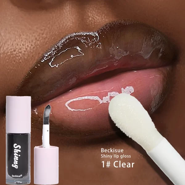 Jelly Black Lip Oil Water Gloss Mirror Lip Glaze Moisturizing Translucent Lipstick Lighten Lip Wrinkle Clear Lip Tint Plumping - Image 4