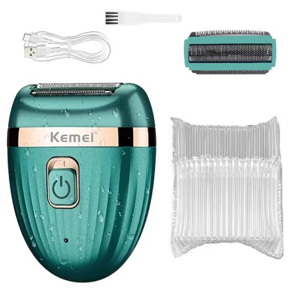 Kemei Rechargeable women electric shaver female razor facial leg bikini trimmer hair remover body lady shaver for women wet&dry - Image 8