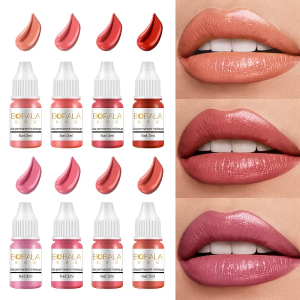 Borala Semi Permanent Makeup Pigments Sample 3ml Tattoo Body Art For Lips Eyebrows Eyeliners Tattoo Supplies Microblading Ink - Image 3