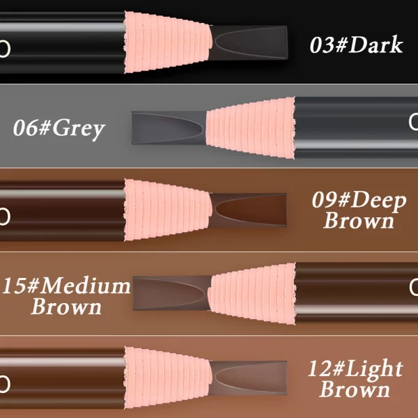 5pcs Eyebrow Pencil Permanent Makeup Eyebrow Enhancers Cosmetic Waterproof Microblading Pen Tint Eye Brow Pencil Marker Tools - Image 6