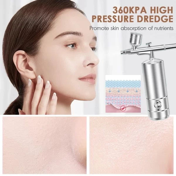 Handheld Moisturizing Nano Mist Facial Oxygen Water Face Infusion Mist Mini Sprayer Jet Water Oxygen Injector - Image 2