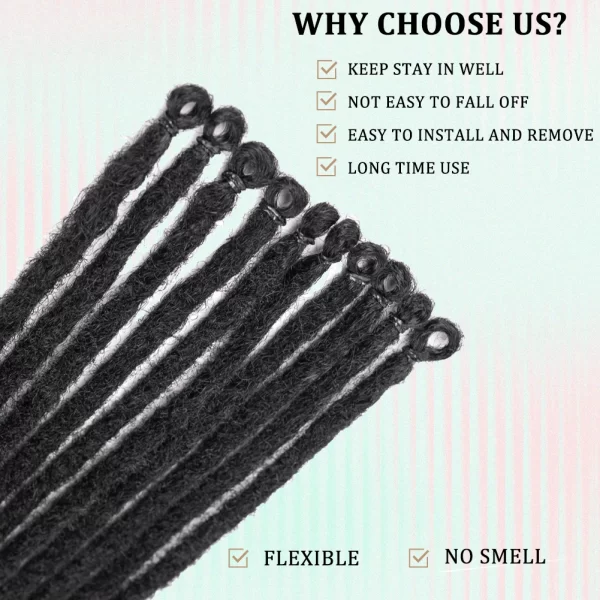 Synthetic Dreadlock Extensions 10 Root/pack Hippie Single Ended Dreads Ombre Loc Extensions 24 Inch Reggae Style Crochet Hair - Image 6