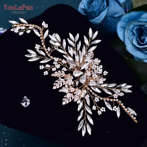 YouLaPan HP277 Bride Wedding Hair Accessories Rhinestone Headband Bridal Headpiece Hair Ornament for Women Hair Jewelry Headwear - Image 5