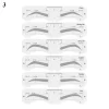Reusable Eyebrow Stencil Set Soft Ruler Brow Definer Eye Brow Drawing Guide Styling Shaping Grooming Template Card Makeup Tools - Image 7