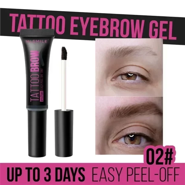 New Tearing Eyebrow Gel Makeup Semi-Permanent Waterproof Long Lasting Tattoo Tint Sweatproof Peel Off Dye Eyebrow Cream Cosmetic - Image 8