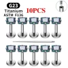 2/10PCS G23 Titanium Piercing Jewelry Ear Cartilage Tragus Heart Flat Back Stud Earrings 16G CZ Internal Thread Labret Lip Ring - Image 8