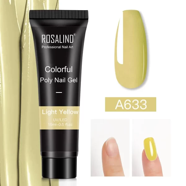 ROSALIND Multicolor Poly Nail Polish Gel Acrylic Extension Gule Profession Semi Permanent Resin Art Crystal Nail Glue 15ML/30ML - Image 59