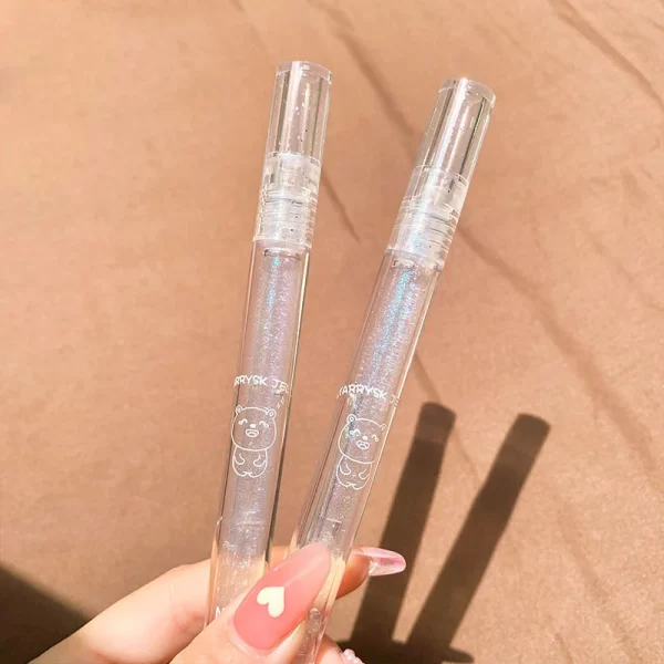 Blue Fine Diamond Clear Lip Gloss Pearly Seductive Lip Glaze Shiny Lips Long Lasting Waterproof Jelly Toot Lip Oil Balm Makeup - Image 4