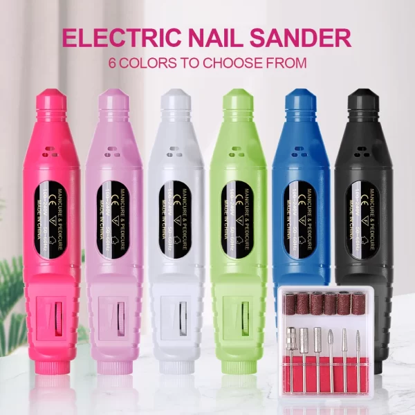 Professional Electric Nail Drill Machine Manicure Tools Pedicure Drill Set Portable Nail File Nail Drill Equipment - Image 2