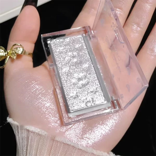 Highlighter Mashed Potato Texture Diamond Highlighter Powder Not Dry Glitter Face Contour Shimmer Illuminator Makeup Cosmetics - Image 3