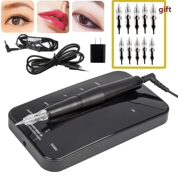 Professional Digital LCD Touch Screen Tattoo Machine kits for Permanent Makeup Micropigmentation Demographic Eyebrow Tattoo Pen - Image 6