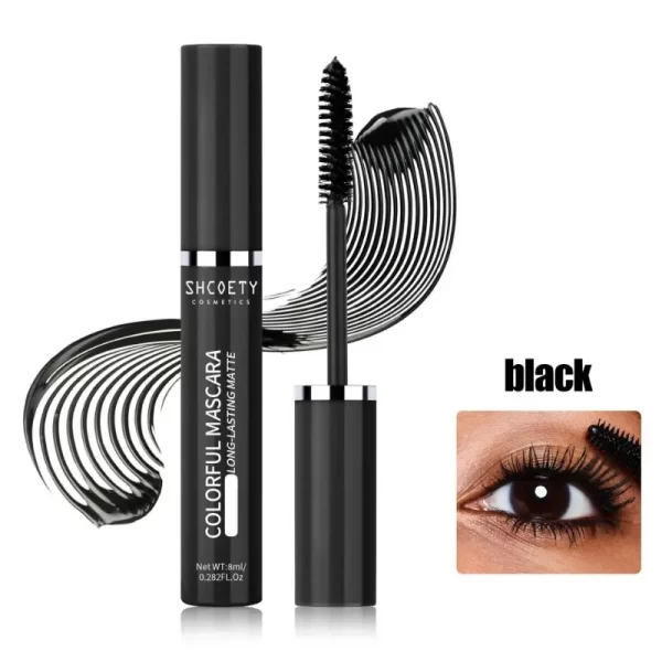 Colored Mascara Eyelashes Blue Pink Green Colorful Waterproof Mascara Charming Long Lasting Curling Mascara Eye Christmas Makeup - Image 11