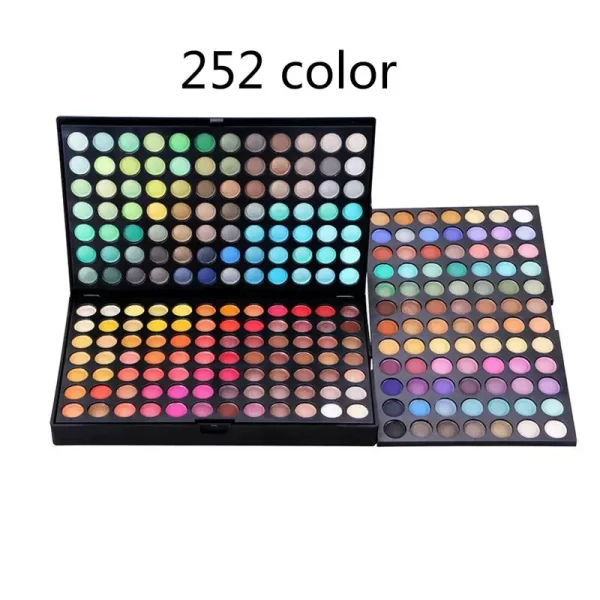 Makeup 252 Colors Nude Eye Shadow Pearlescent Matte Glitter Eyeshadow Palette Long Lasting Make Up Eyeshadow Beauty Eye Pallete - Image 8