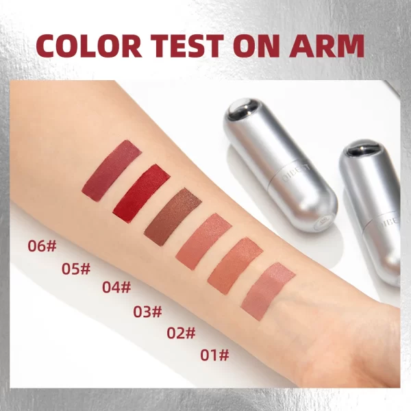 QIBEST Matte Lipstick Waterproof Long Lasting Non-stick Cup Lip Stick Not Fading Sexy Red Orange Velvet Lipstick Makeup Cosmetic - Image 6