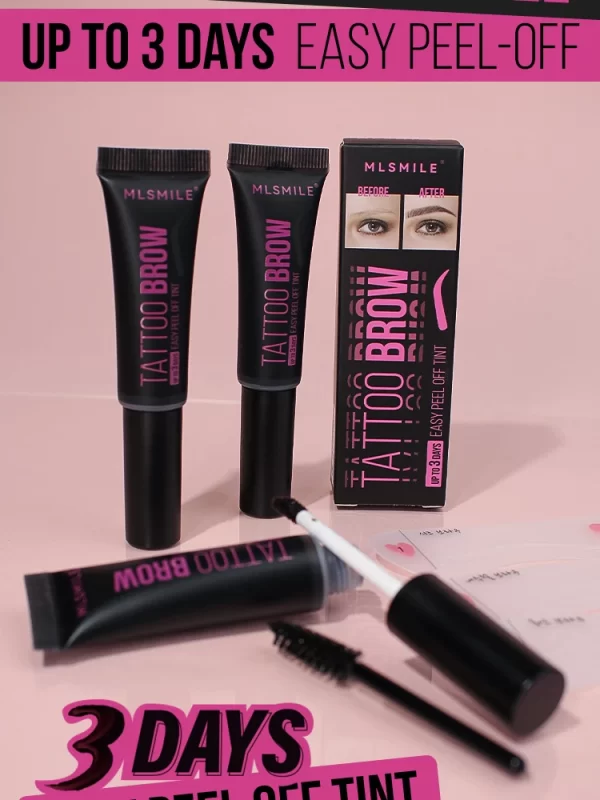 3 Days Lasting Peel-off Dye Eyebrow Gel Semi-Permanent Waterproof Brow Tattoo Tint Sweatproof Peel Off Dye Eyebrow Cream - Image 6