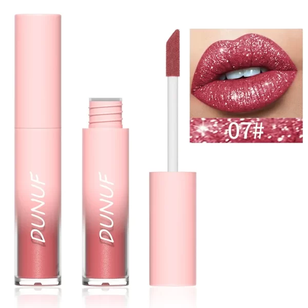 New Matte Glitter Liquid Lipstick Diamond Shiny Lip Gloss Waterproof LongLasting Pearl Lipgloss Women Lip Tint Makeup Maquillaje - Image 23