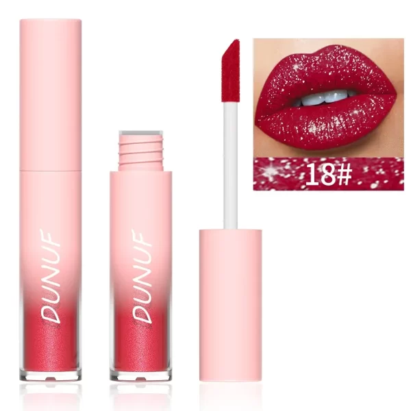 New Matte Glitter Liquid Lipstick Diamond Shiny Lip Gloss Waterproof LongLasting Pearl Lipgloss Women Lip Tint Makeup Maquillaje - Image 9