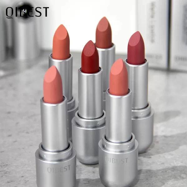 QIBEST Matte Lipstick Waterproof Long Lasting Non-stick Cup Lip Stick Not Fading Sexy Red Orange Velvet Lipstick Makeup Cosmetic - Image 2