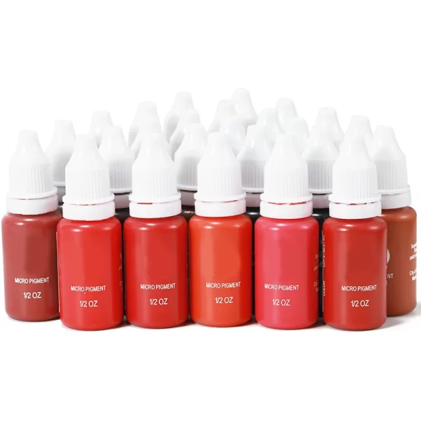 24 Colors Tattoo Ink Set Permanent Makeup Eyebrow Ink Lips Eye Line Tattoo Color Microblading Pigment for Body Beauty Tattoo Art - Image 5